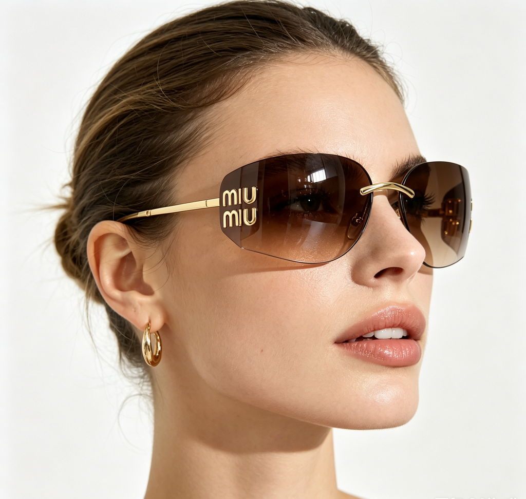 Frameless sunglasses
