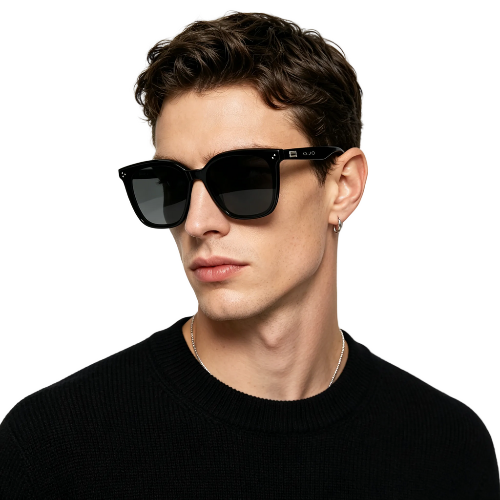 Gentle Monster Noho 01 round sunglasses side profile detail