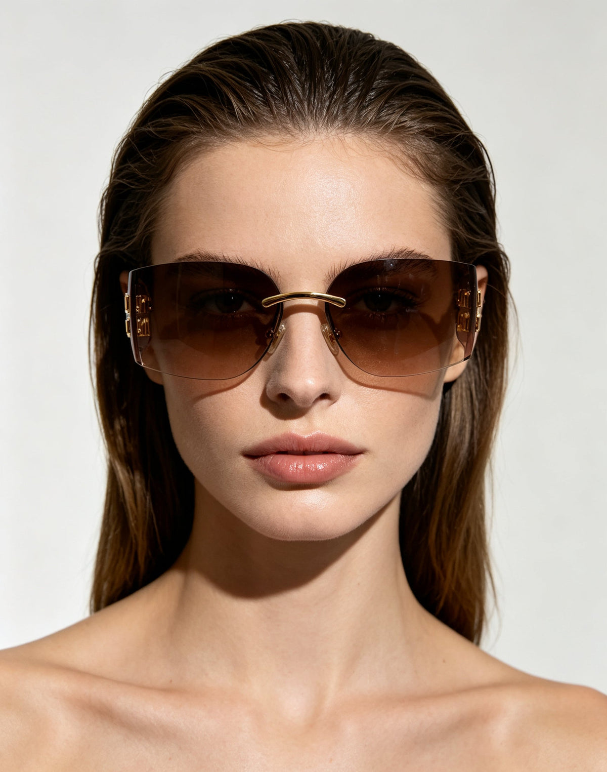 Frameless sunglasses